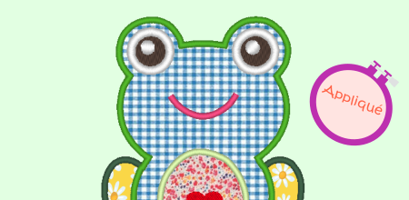 Appliqué Grenouille