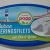 Popp Sahne Heringsfilets mit Dill & Gurke