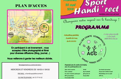 SPORT HANDI'RECT 20 MAI 2015