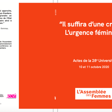 Mon intervention à l'Universités d’Automne de l'Assemblée des Femmes (octobre 2020)