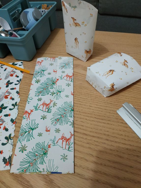 Préparer Noël suite: les maisonnettes en papier