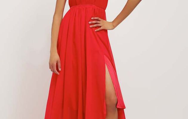 Robe longue rouge Studio 75