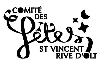 Création du logo et de la typo du Comité des Fêtes de St Vincent Rive d'Olt