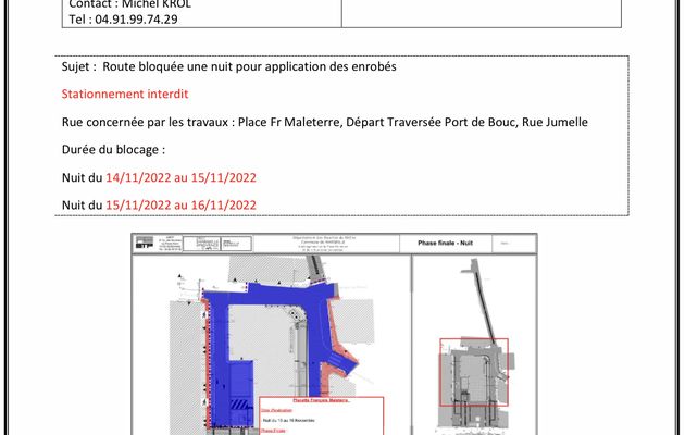 Aménagement Place de l’Eglise - Stationnement interdit 🚫 