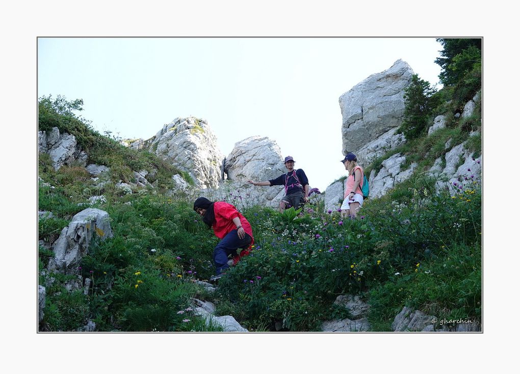 L'ascension de l'Arclusaz avec Jing, Julie et Olivier