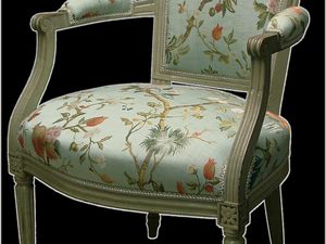 Fauteuil dossier à hotte Louis XVI (x2), Du Siège Au Décor,Tapissier d'Ameublement