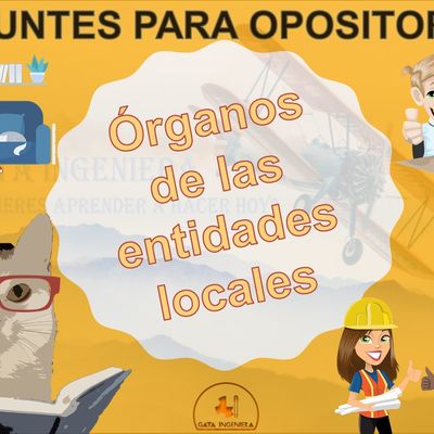 Apuntes para opositores: Órganos de las entidades locales - Organización, funcionamiento y competencias.