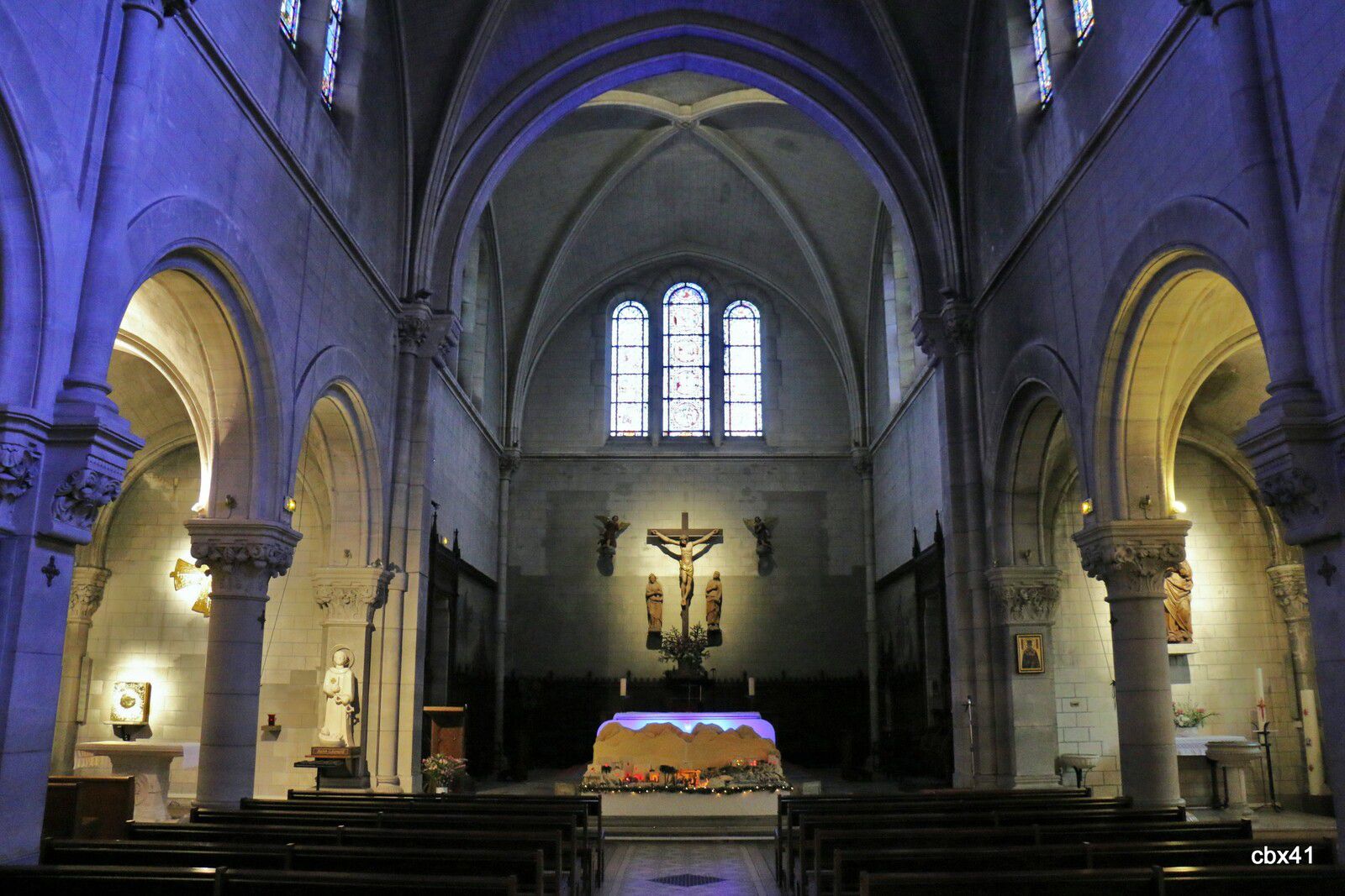 Icône de saint Nicolas et le Tabernacle, église de Croissy-sur-Seine (Yvelines)