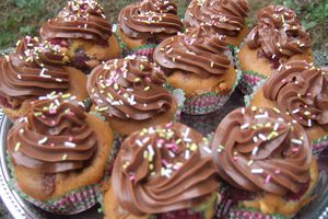 cupcake framboise nutella