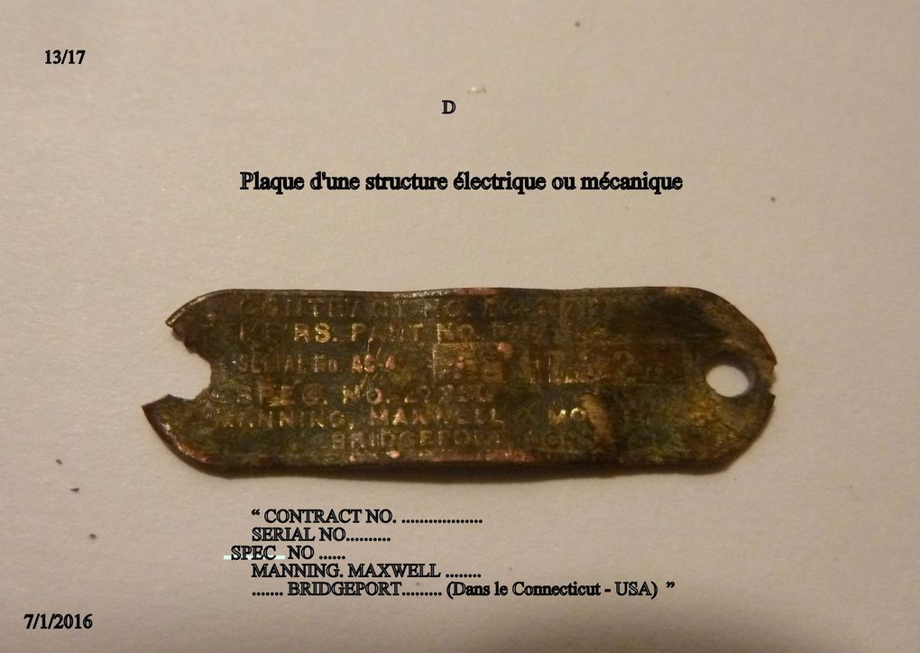 Jamais l'élément découvert n'aurait été pensé, mais cette découverte pourrait concrétiser des années de recherches du moindre indice sur la traçabilité du combat, du vécu des aviateurs, du crash et de la mort du pilote. 