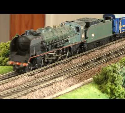 la maquette de trains miniatures échelle HO d'Alexandre Forquet