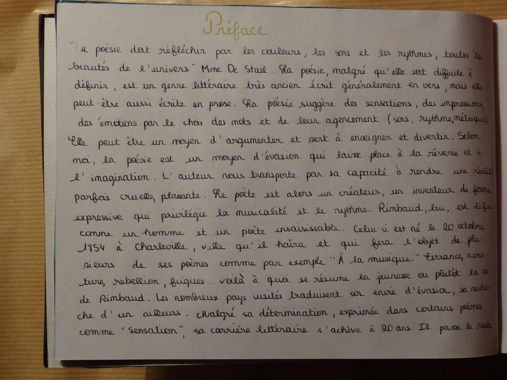 Anthologie de Rachel - 1ES1