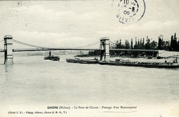 Le pont de Chasse-Sur-Rhône à travers le temps