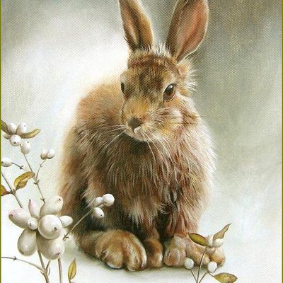 lapins, lièvres en peinture et illustrations -  Jean Bradbury 