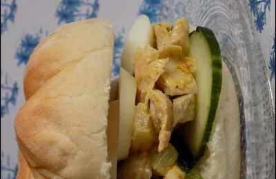 Sandwich poulet curry