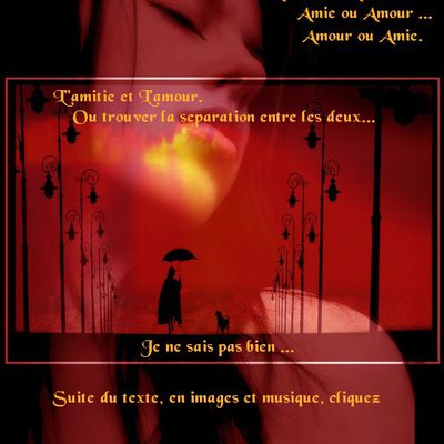 Amie ou amour...diaporama et texte