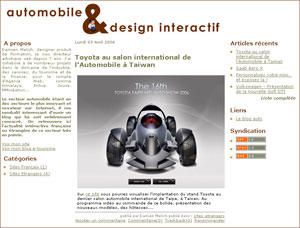 Auto promotion - le bog "automobile & design interactif " ouvre ses portes