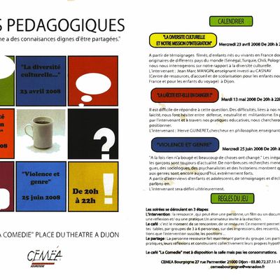 Flyer "Cafés Pédagogiques"