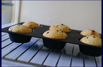 Muffins aux pépites de chocolat/coeur de chocolat blanc