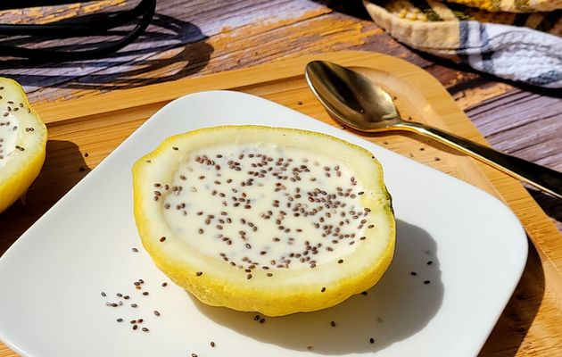 Panna cotta citron chia