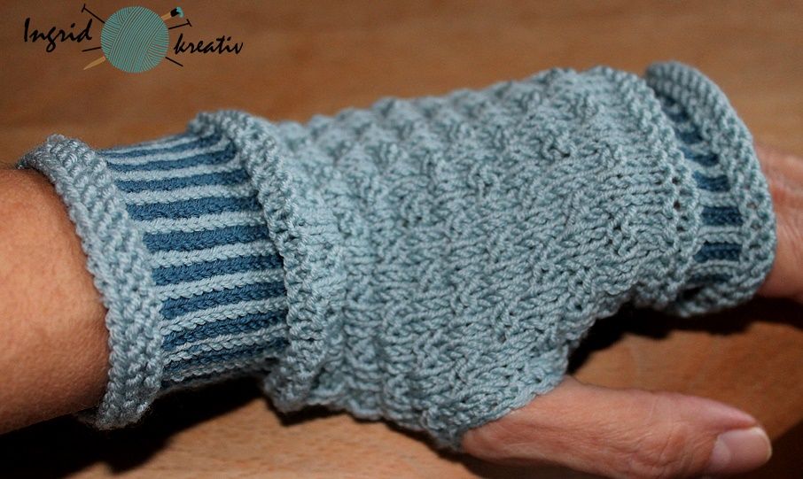 Handstulpen mit Daumenloch fingerloose Handschuhe mitts 