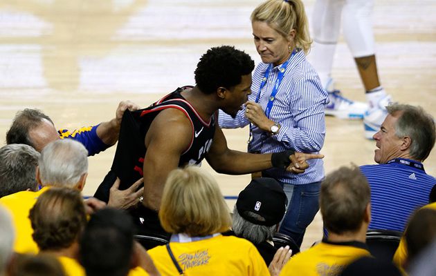 L'homme qui a poussé Kyle Lowry lors du troisième match de la finale de la NBA est le propriétaire partiel des Warriors