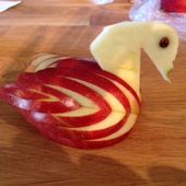 pomme en cygne - Le blog de la-cuisine-de-sophie
