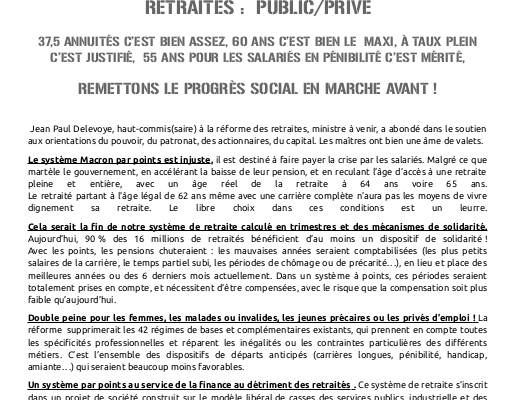 TRACT USD MOSELLE. RETRAITES :  PUBLIC/PRIVÉ 37,5 ANNUITÉS C’EST BIEN ASSEZ, 60 ANS C’EST BIEN LE  MAXI, À TAUX PLEIN C’EST JUSTIFIÉ,  55 ANS POUR LES SALARIÉS EN PÉNIBILITÉ C’EST MÉRITÉ, REMETTONS LE PROGRÈS SOCIAL EN MARCHE AVANT !