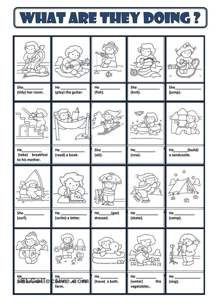 Present continuous, exercice 2