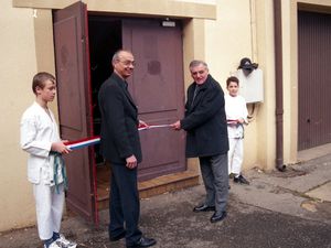 Inauguration du dojo Léon BRESSAN à Algrange en 2001