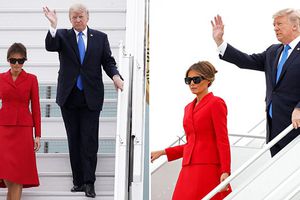 BIENVENUE! Präsident Donald und Melania sind gerade in Paris angekommen