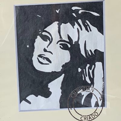 Tableau Peinture Acrylique - Brigitte Bardot - Artiste Christian Criado 