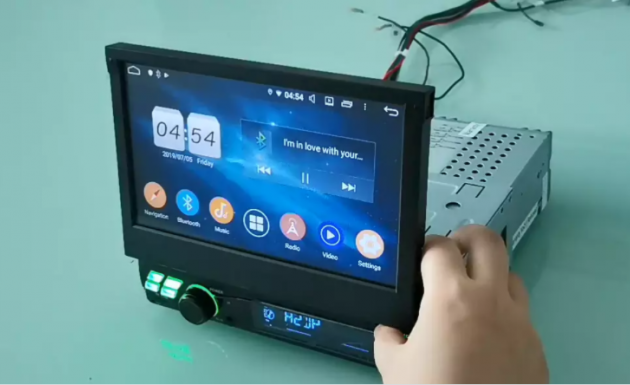 Autoradio DVD 1 din Android 9.0 écran tactile Multimedia DVD GPS Bluetooth