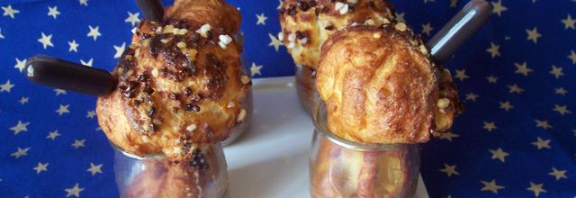 Petits pots de choux au gianduja