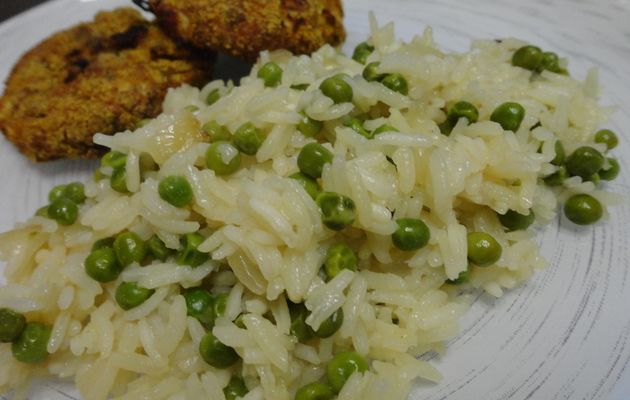 Riz pilaf  aux  petits pois