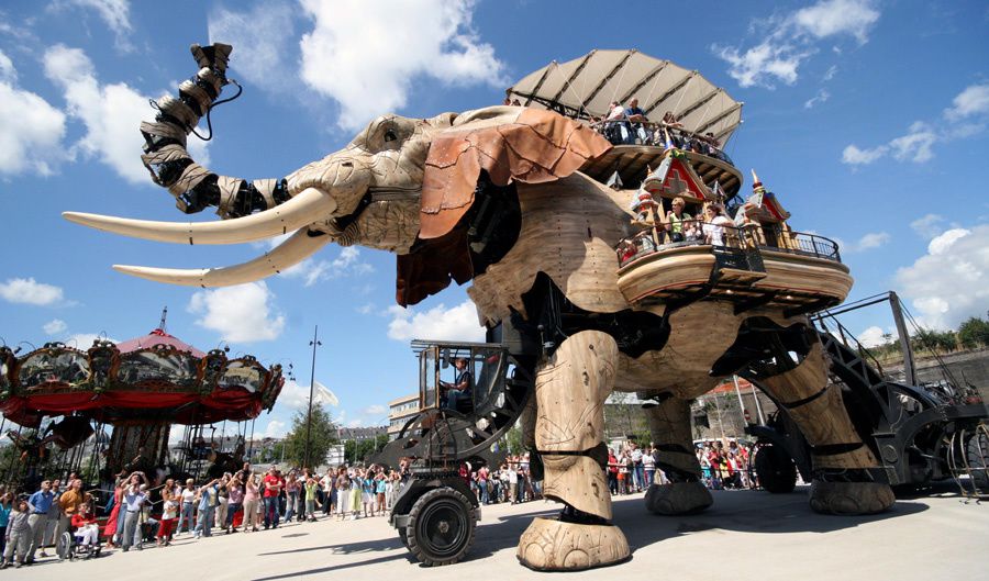 Eléphant de l'Ile de Nantes Royal de Luxe - Photos Thierry Weber Photographe La Baule Guérande