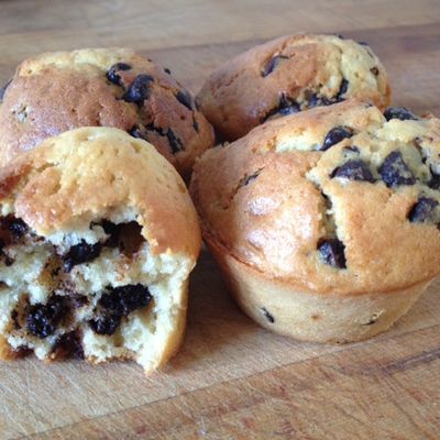 Muffins aux pépites de chocolat noir