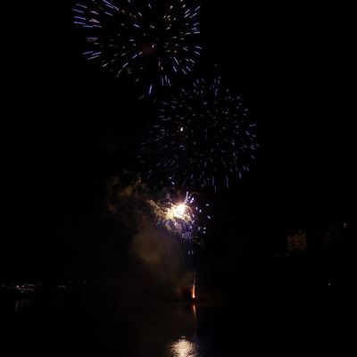 feu d'artifice du 14 juillet à Chalon sur Saône