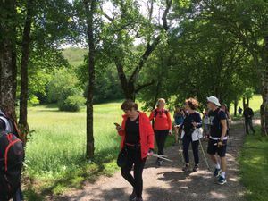 29 marcheurs, un seul groupe, 2 heures de marche, 9km600, dénivelé -+ 230m.