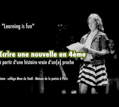 Une classe, un écrivain...