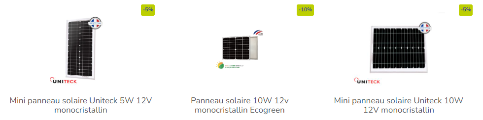 Des panneaux solaires