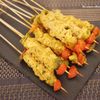 Brochettes de poulet mariné 