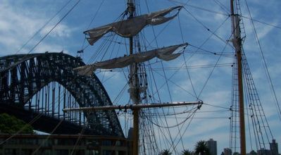 Sur le Harbour Bridge.