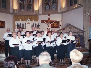 Concert de Noël en 1998 à l'église saint Jean-Baptiste d'Algrange