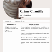 Crème Chantilly au Chocolat - La Machine à Explorer