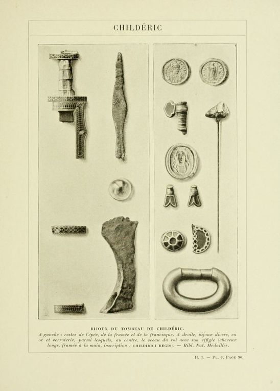 Gravures anciennes illustrant l'histoire de France