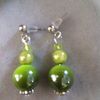 Boucles d'oreilles verte