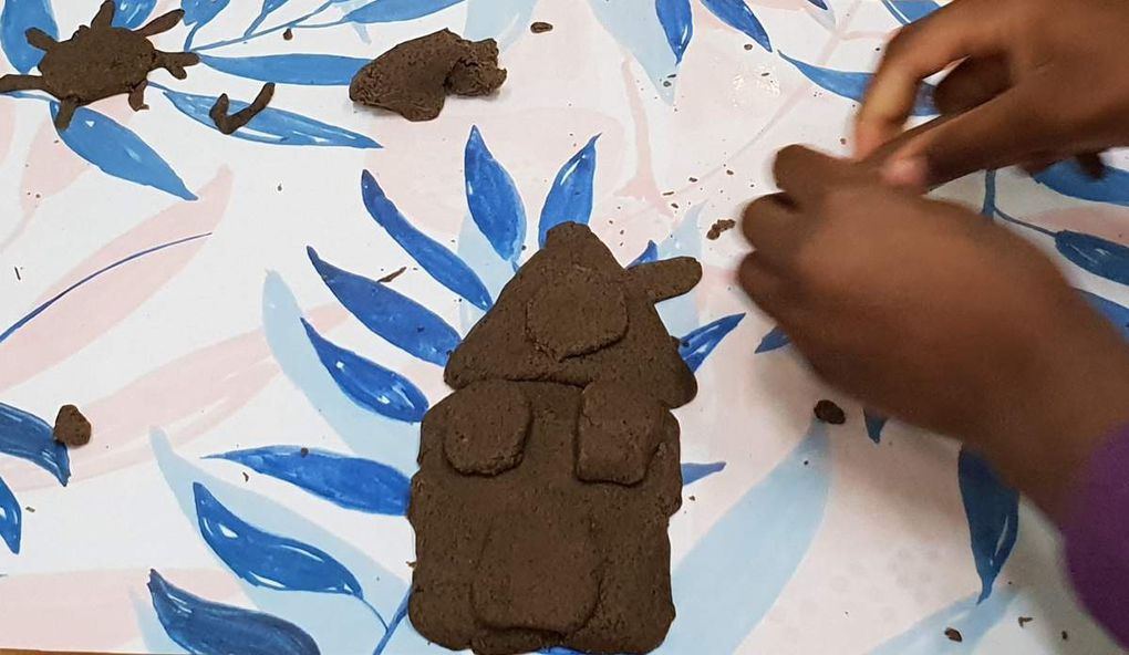 Atelier enfant recyclage avec Rituel Café