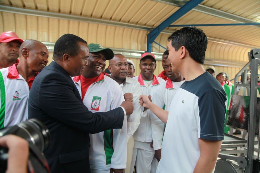 Inauguration du Kianja (Stade) Makis de Madagascar, à Andohatapenaka, par le Président Andry Rajoelina. 2ème partie. Photos: Harilala Randrianarison