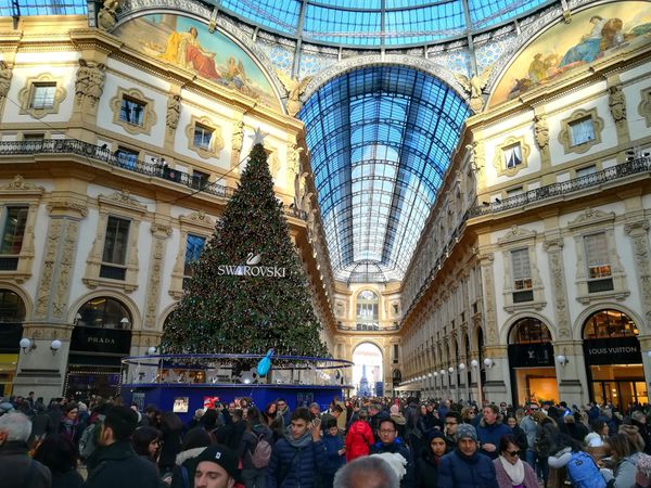 Sapins de Noël de la Place du Duomo et de la Galerie Victor Emmanuel